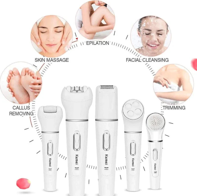 QuantumGlow™ 5-in-1 Rechargeable Beauty Care Kit