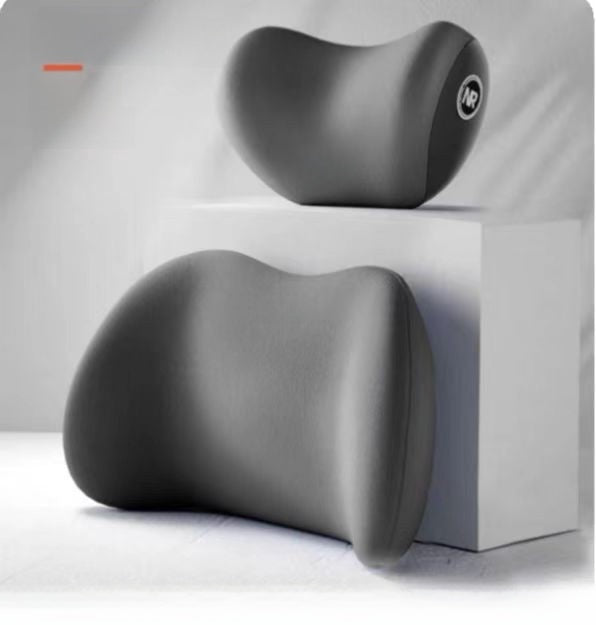 Memory Foam Car Headrest and Lumbar Support Pillow Set