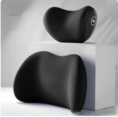 Memory Foam Car Headrest and Lumbar Support Pillow Set