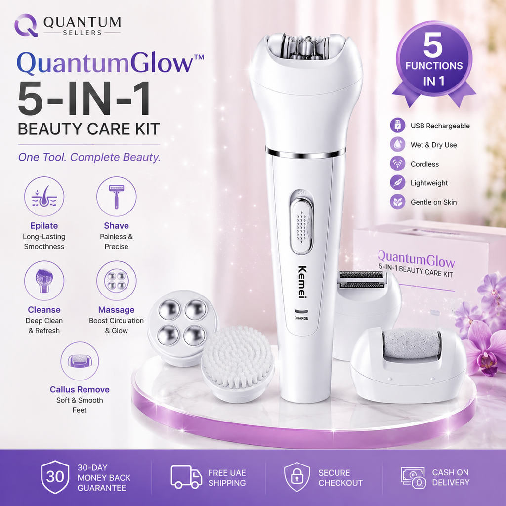 QuantumGlow™ 5-in-1 Rechargeable Beauty Care Kit